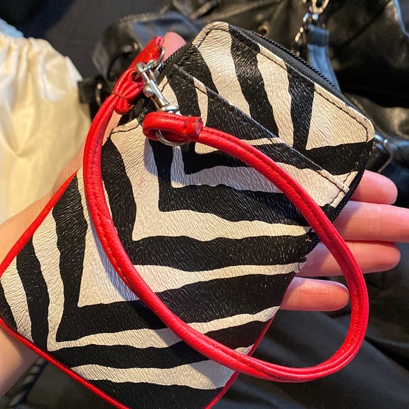 Handbags - Zebra print wristlet